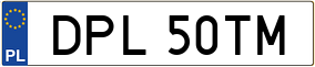 Truck License Plate